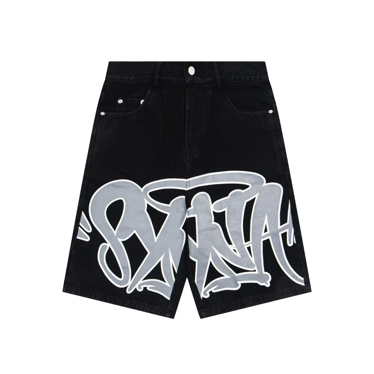 Syna Denim Jorts - Black