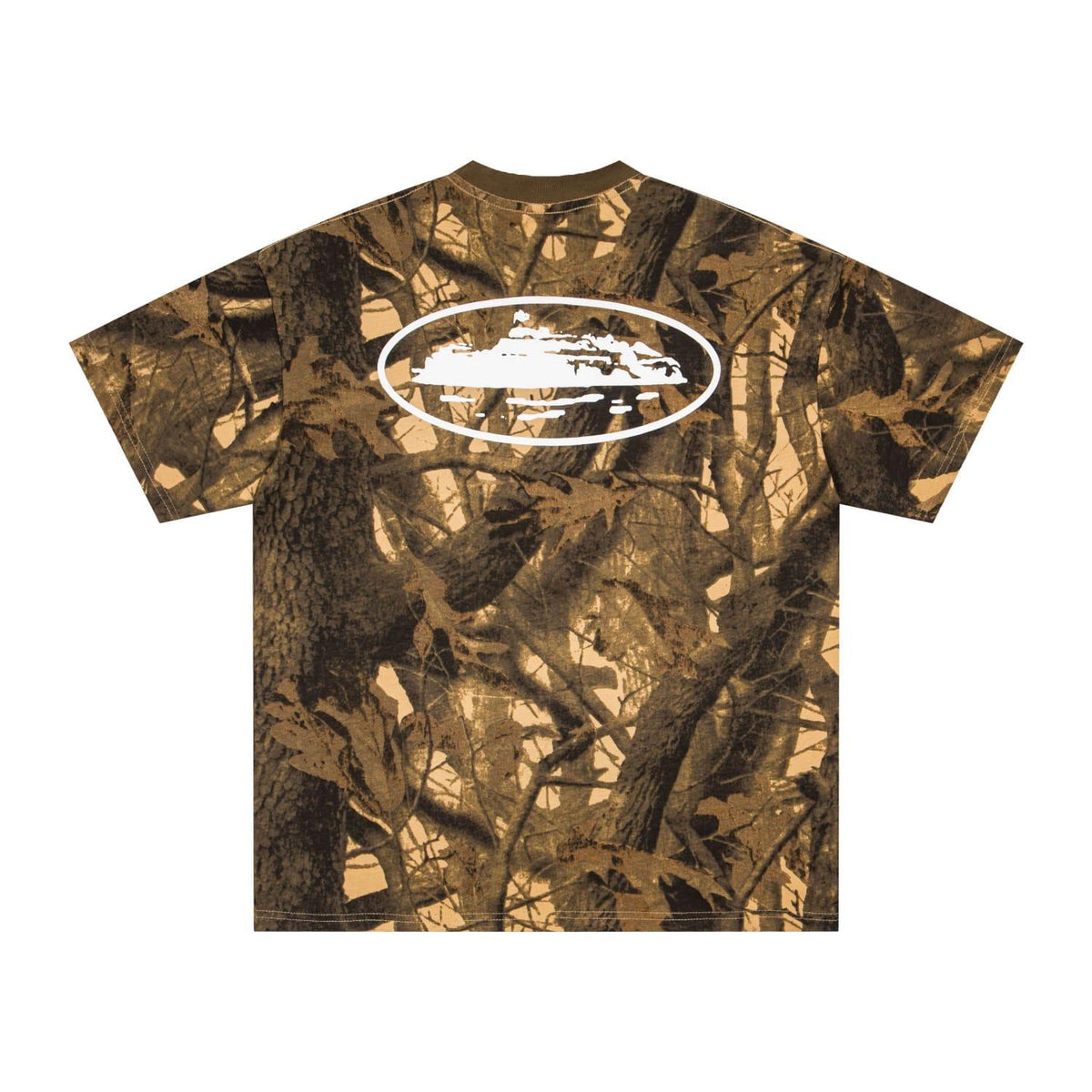 Corteiz Island Puff Print Tee - Brown