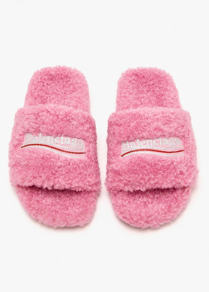 BALENClAGA SLIPPERS PINK
