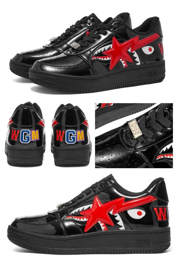 Bape Sta Low - Black/Red