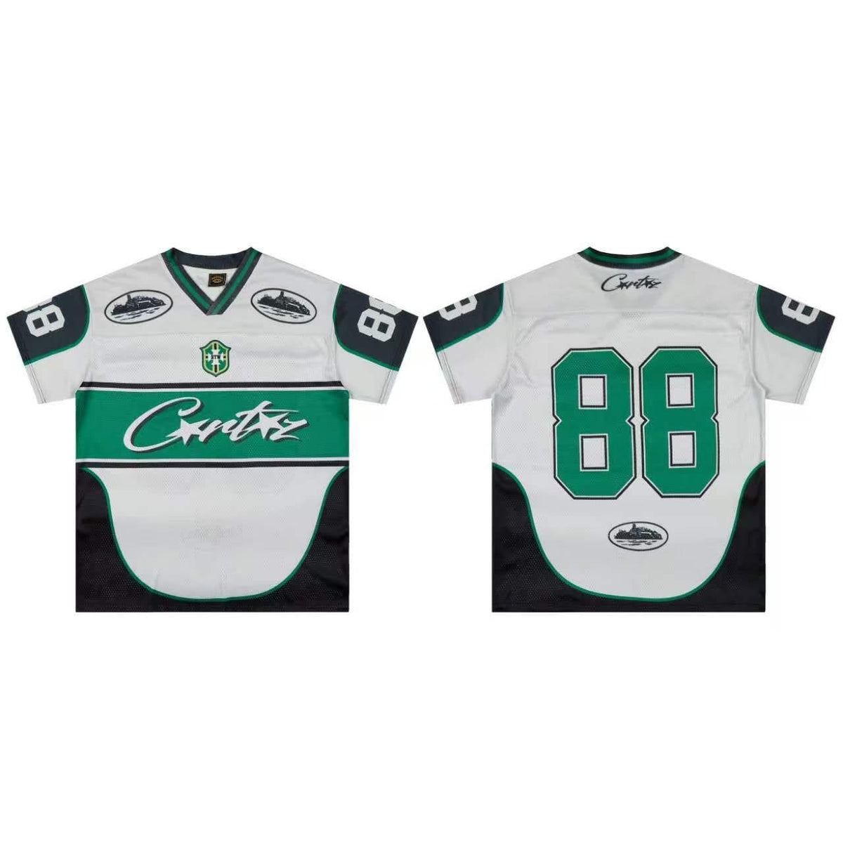 Corteiz Brazil Jersey - "Green/White"
