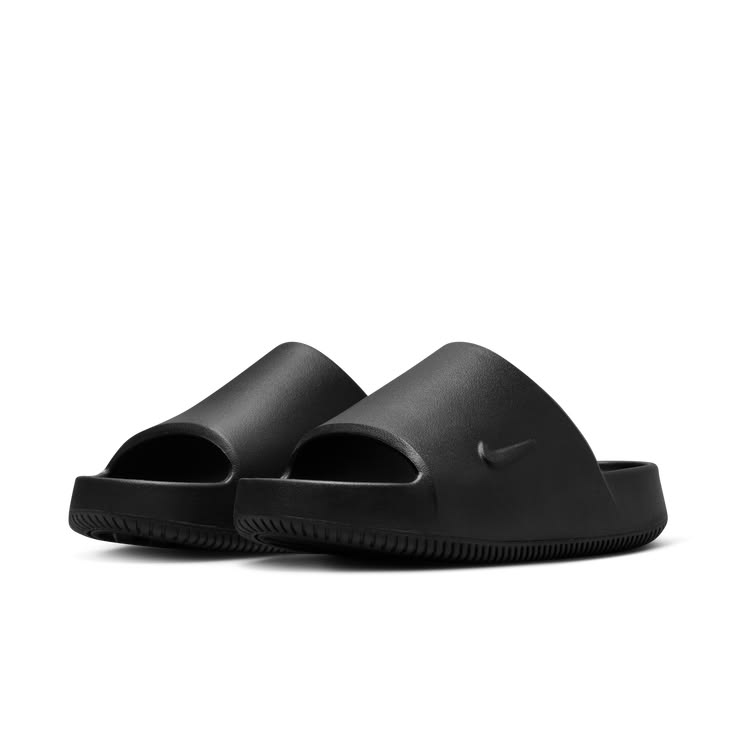 Black slides with a brand logo on a white background