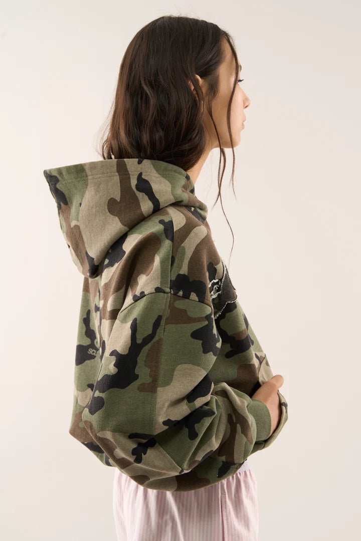 SCUFFER HOODIE ARMY CAMO