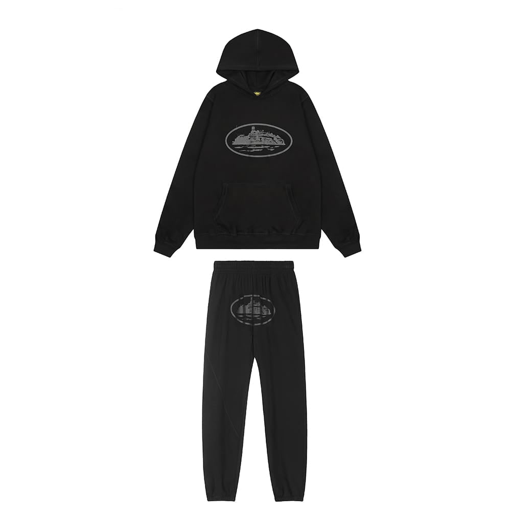 Corteiz Alcatraz Tracksuit "Black" - FAVELA