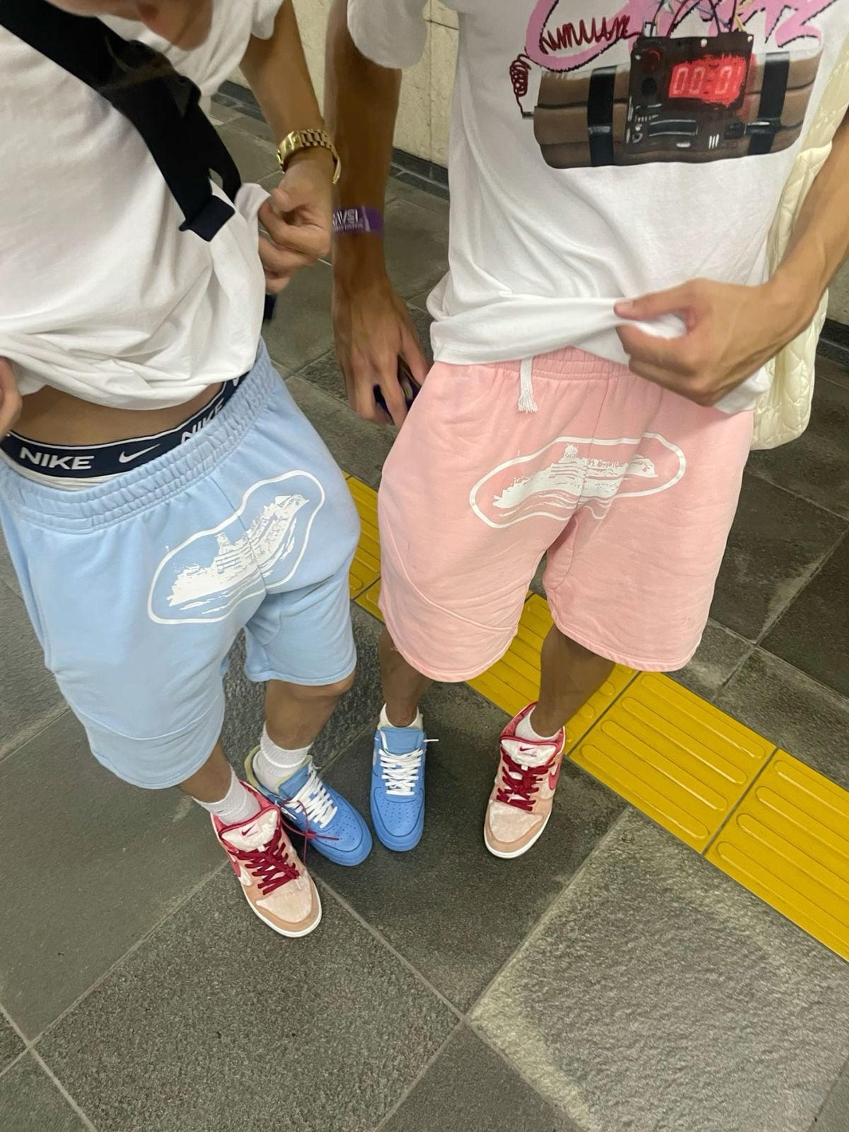 Corteiz Shorts - Baby Blue - FAVELA