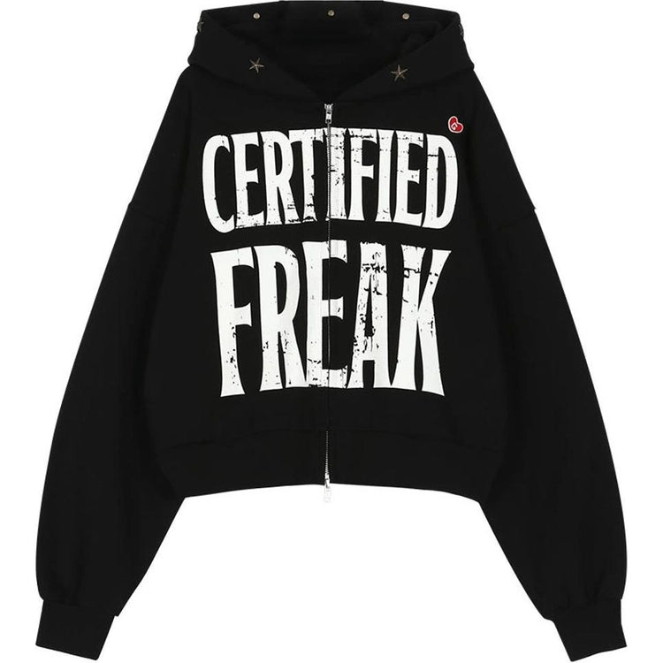 CERTIFIED FREAK ZIP UP HOODIE