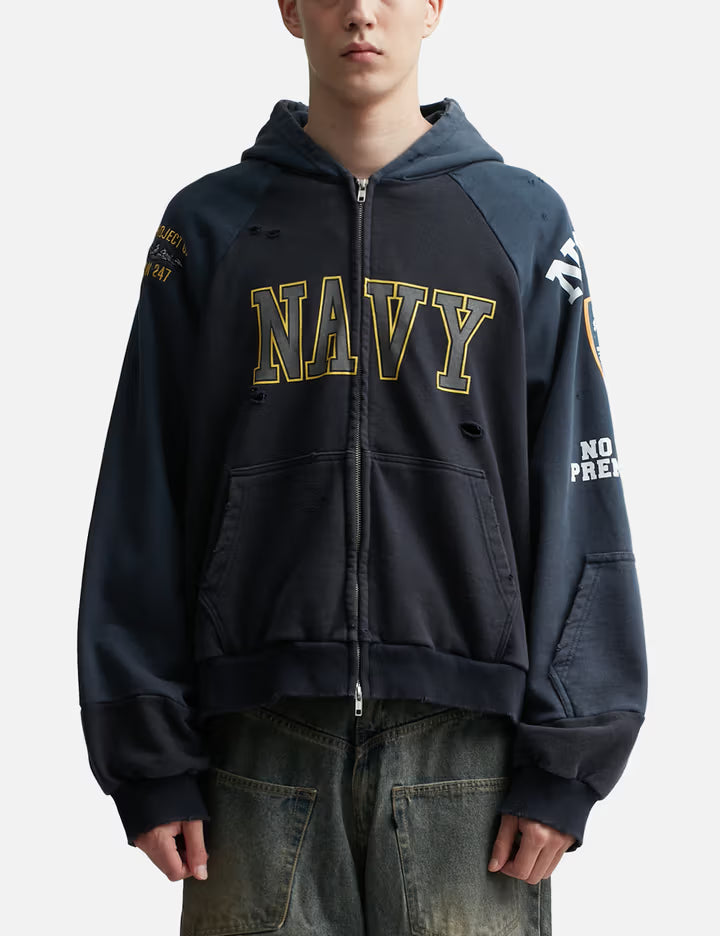 PROJECT NAVY HOODIE BLUE