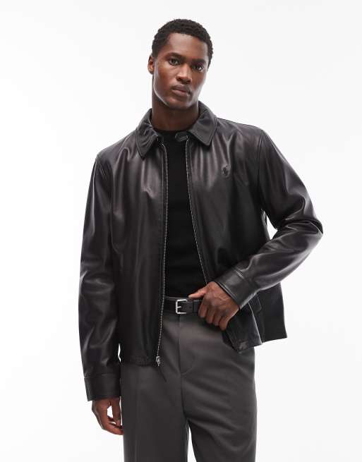 Ralph Lauren Leather Jacket - Black