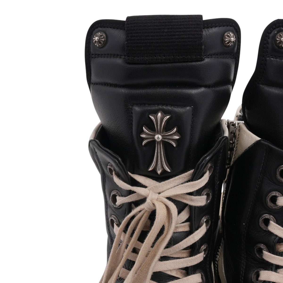 Chrome Hearts Men's Rick Owens Geobasket Sneakers Black