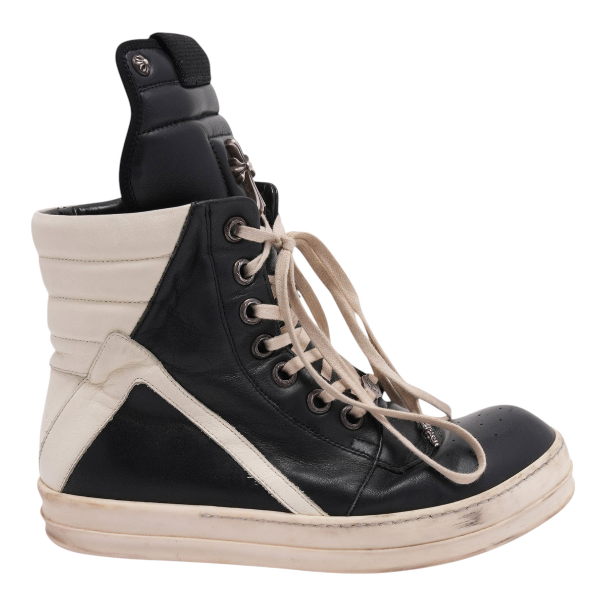 Chrome Hearts Men's Rick Owens Geobasket Sneakers Black