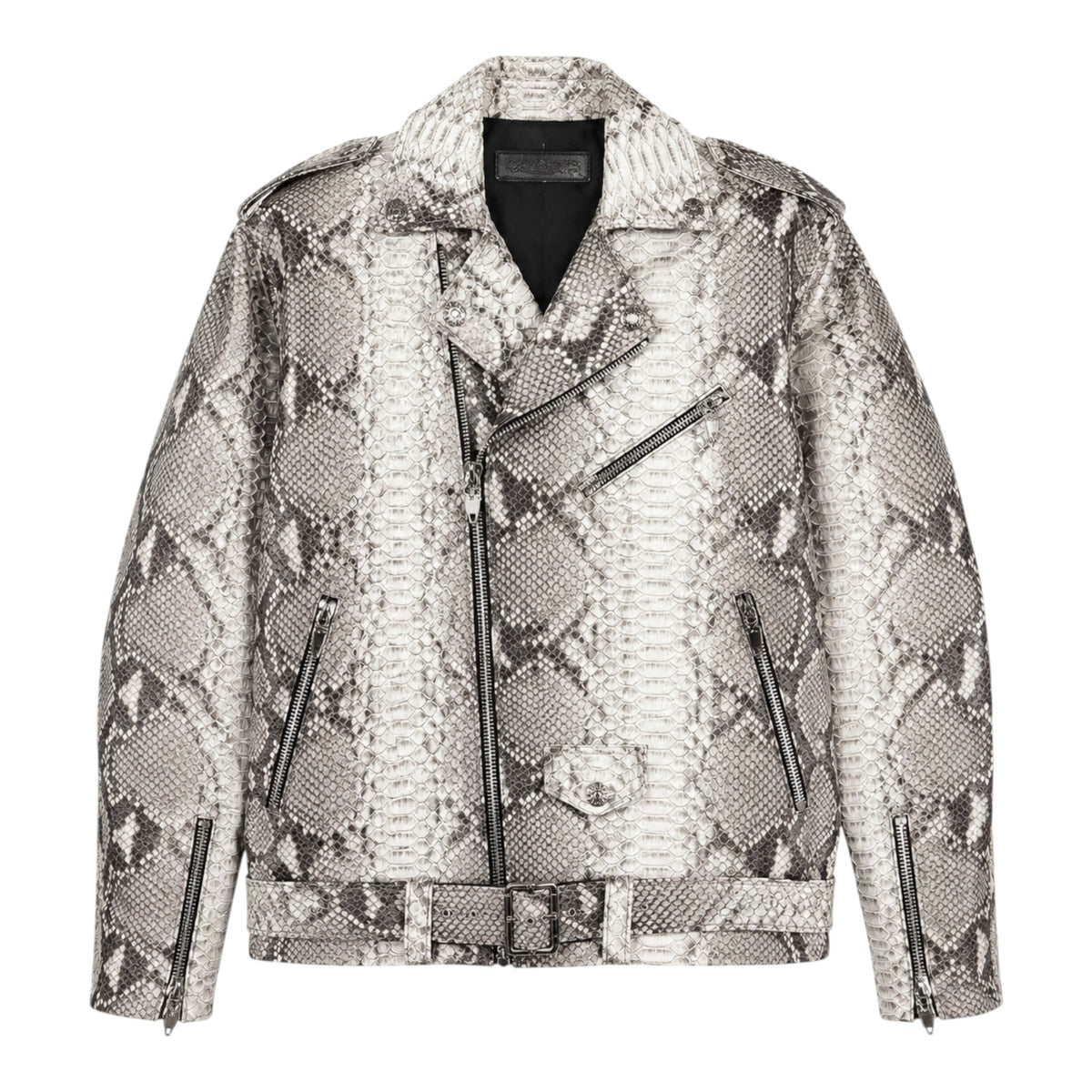 Chrome Hearts Snakeskin Python Moto/Biker Jacket