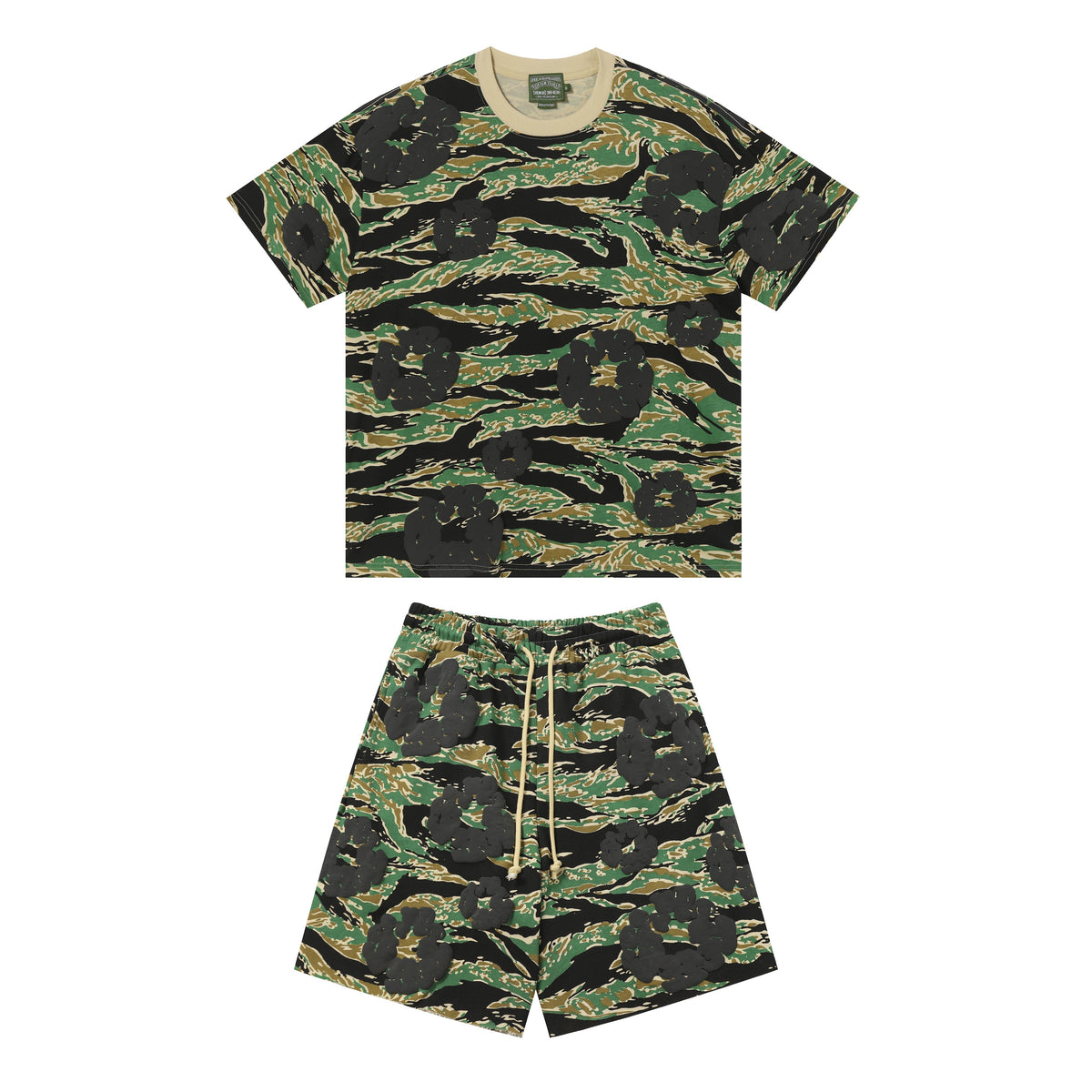 Denim Tears Short Set - Camo Green