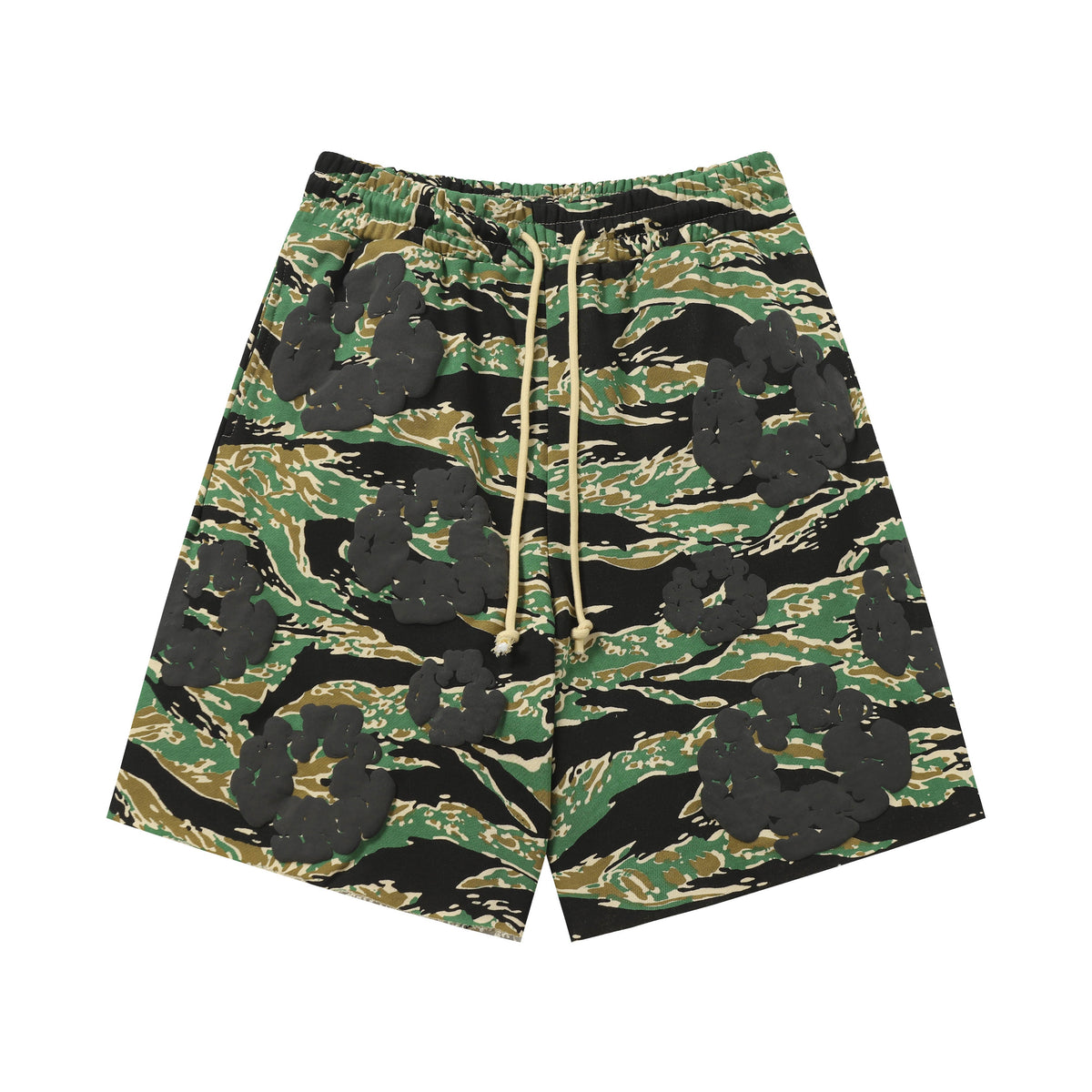 Camouflage Green Sweat Shorts