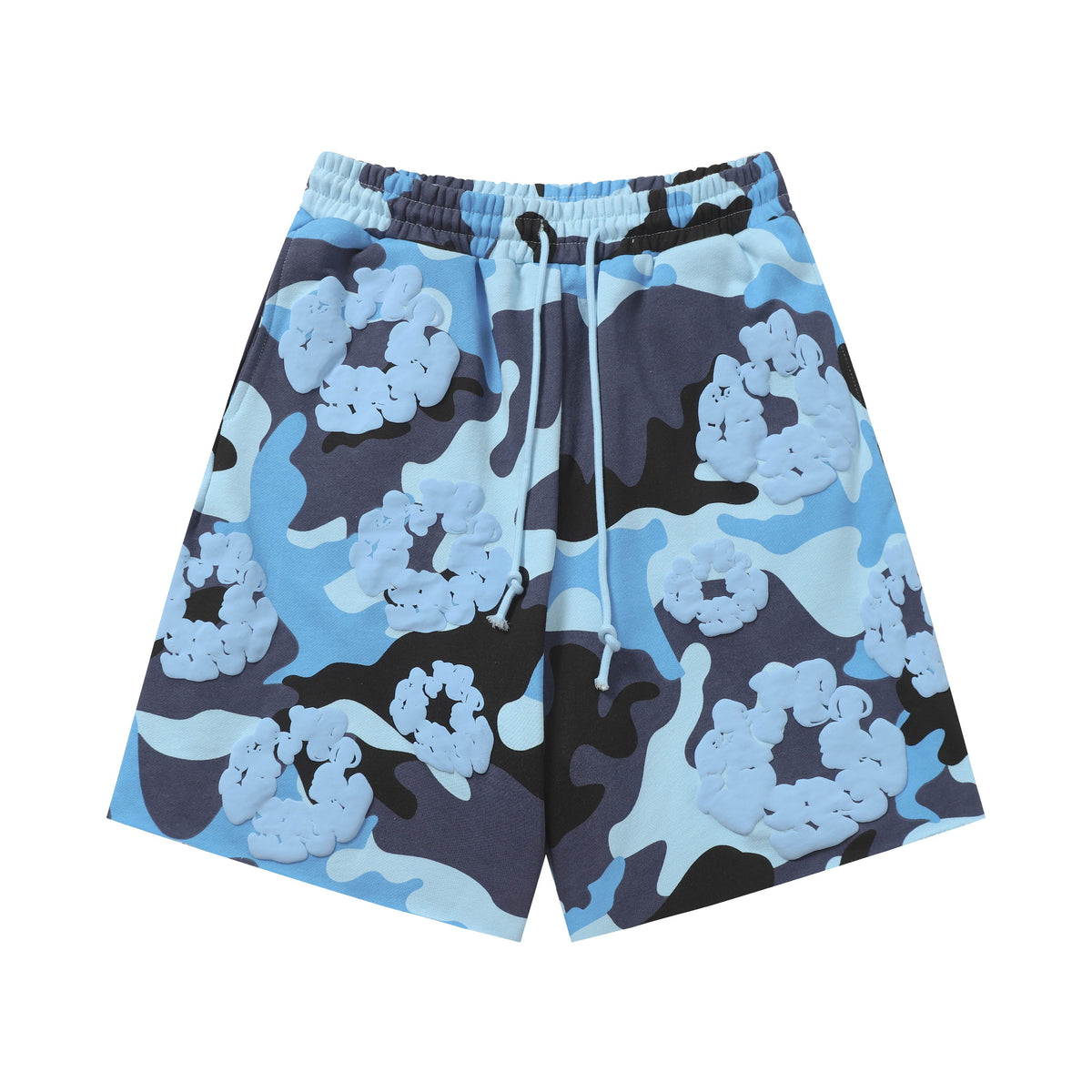 Camouflage Blue Sweat Shorts