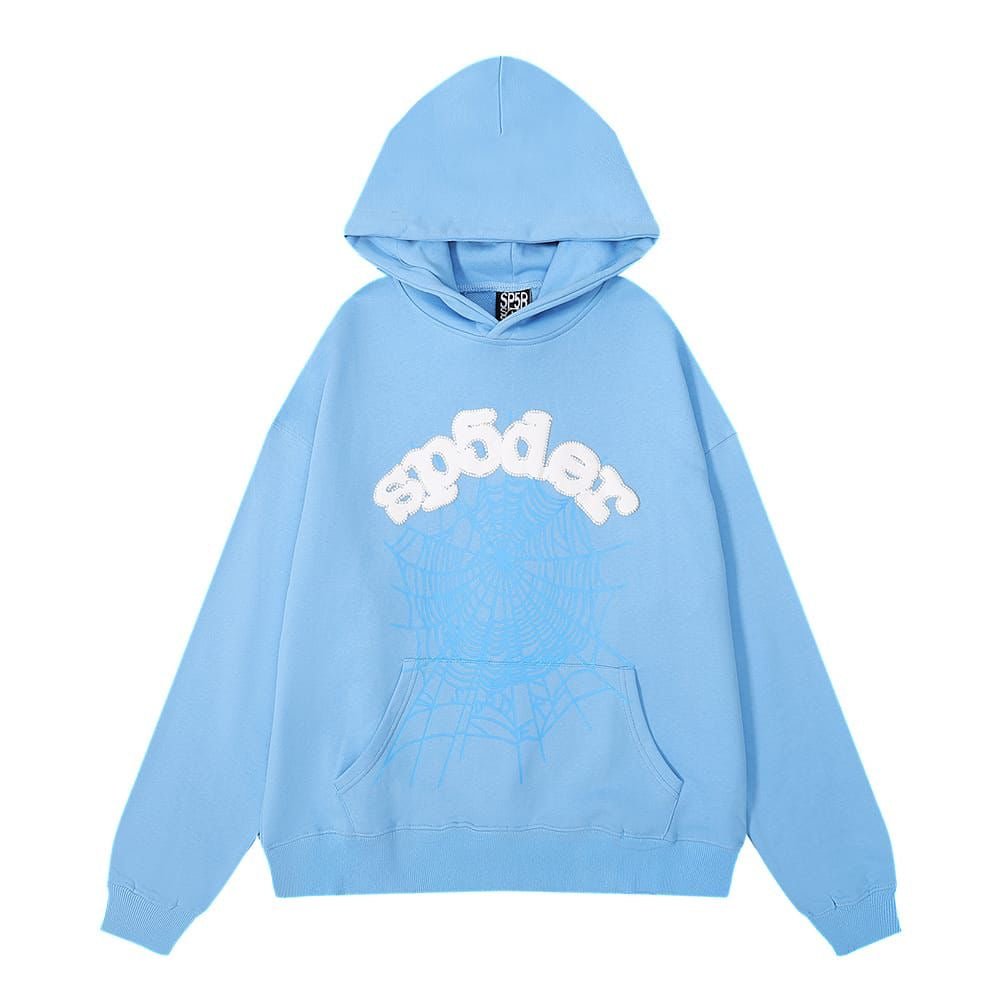 SP5DER Hoodie - Baby Blue - CHEARTZ