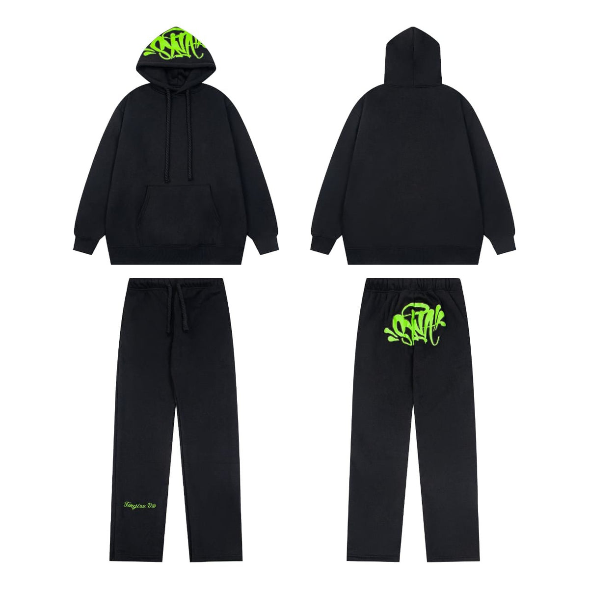 SYNA World Tracksuit - Black/Green - FAVELA