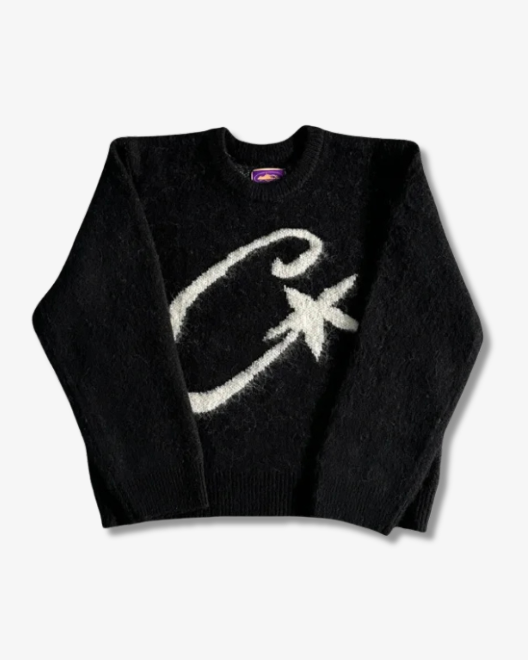 Corteiz C-Star Knit Sweater – Black