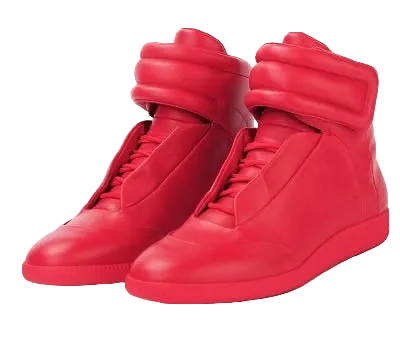 Maison Margiela MM6 High-Top Boots – Red