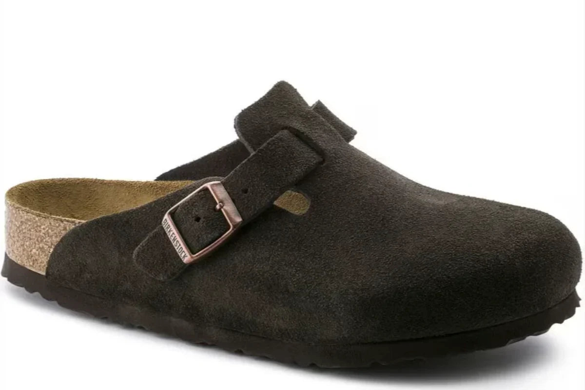 BIRKENSTOCK BOSTON SOFT FOOT BED - BROWN