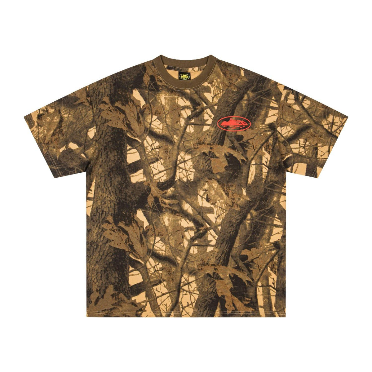 Corteiz Island Puff Print Tee - Orange