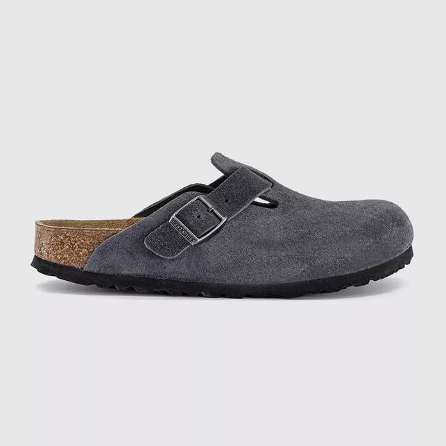 BIRKENSTOCK BOSTON SOFT FOOT BED - GRAY