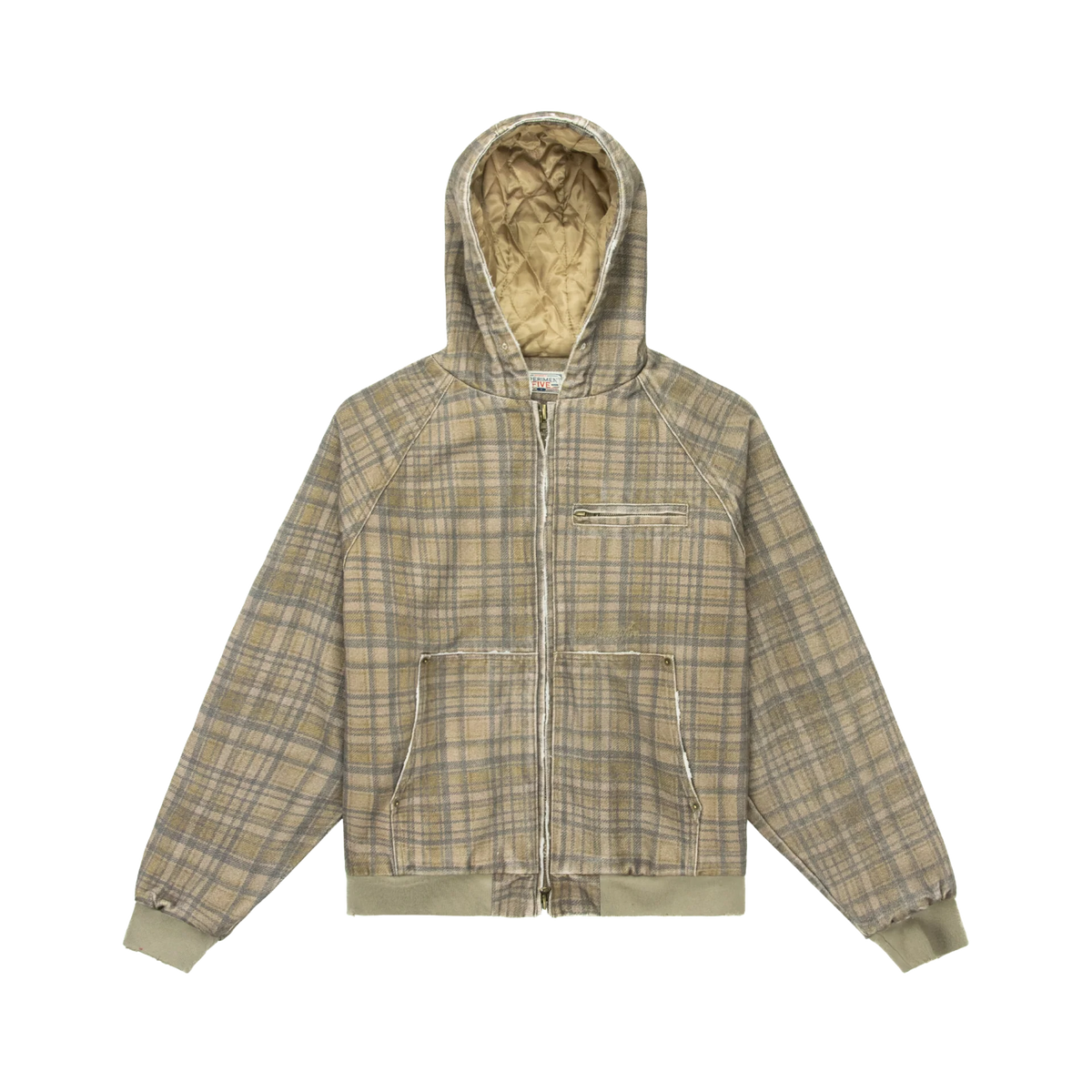 EXPERIMENT 5 DOUBLE FACED HOODIE BEIGE