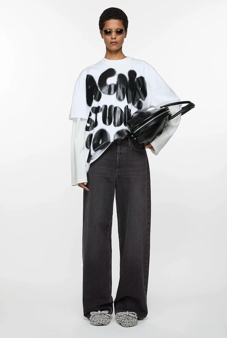 ACNE JEANS 1981M WASHED BLACK UNISEX