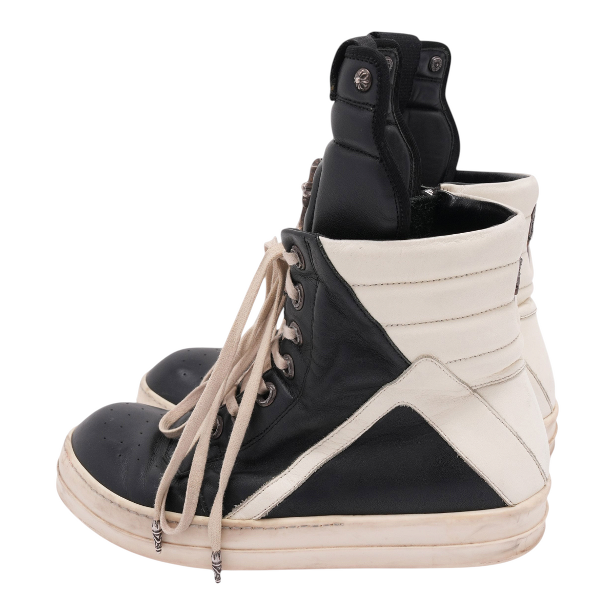 Chrome Hearts Men's Rick Owens Geobasket Sneakers Black