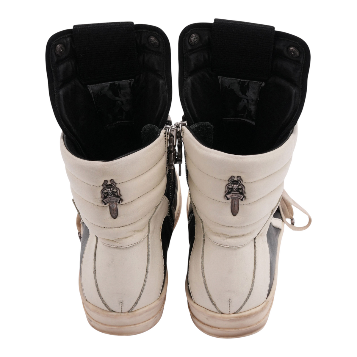 Chrome Hearts Men's Rick Owens Geobasket Sneakers Black