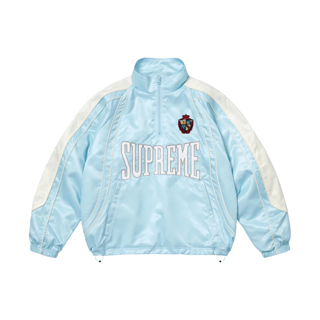 Supreme Satin Piping Pullover – Light Blue