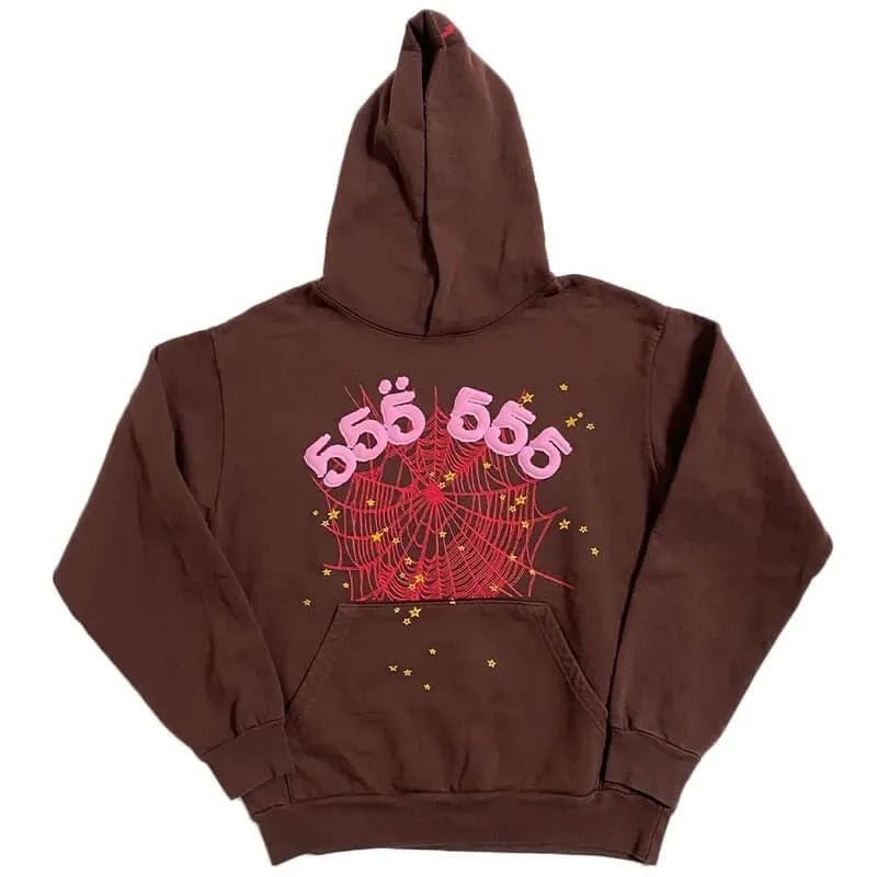 SP5DER Hoodie - Brown - FAVELA
